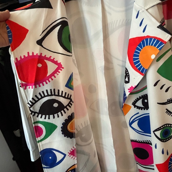 Colorful Eye Pattern Coat - Picture 2 of 4